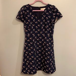 LOFT wheat print dress
